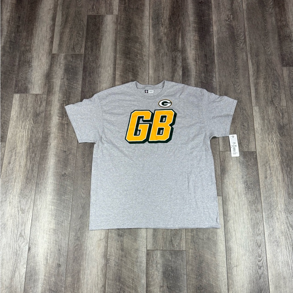 NFL Mens Grey Green‎ Bay Packers Tshirt
